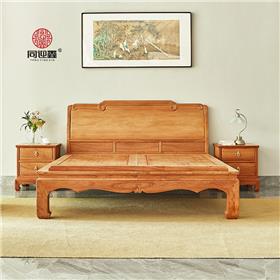 大果紫檀如意双人床